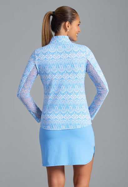 IBKUL Barbara Print Long Sleeve Top