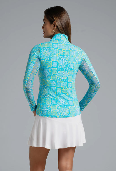 IBKUL Colette Print Long Sleeve Top