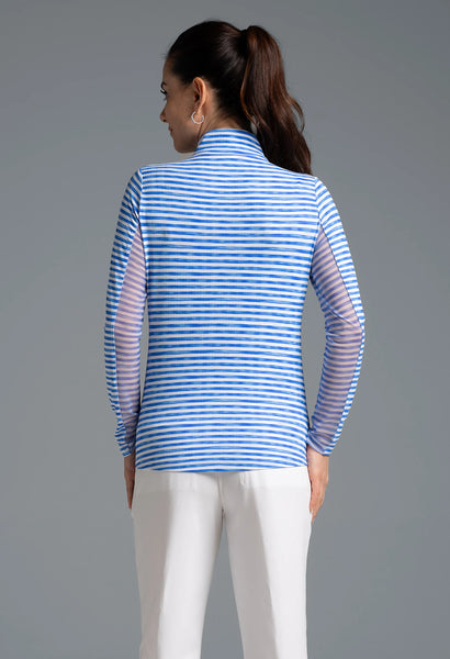 IBKUL Landon Stripe Long Sleeve Top