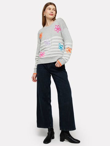 WISPR by Brodie Flower Stripe Sweater