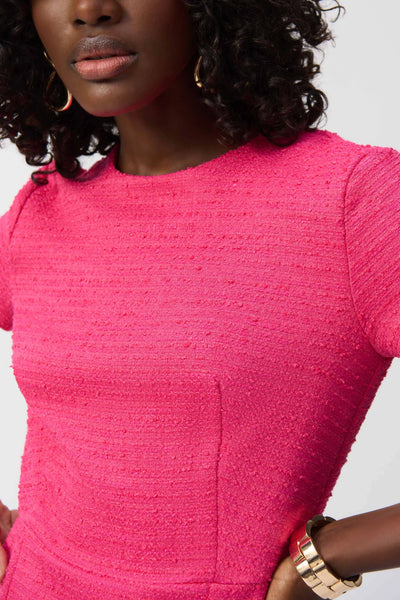 Joseph Ribkoff Pink Textured Dress