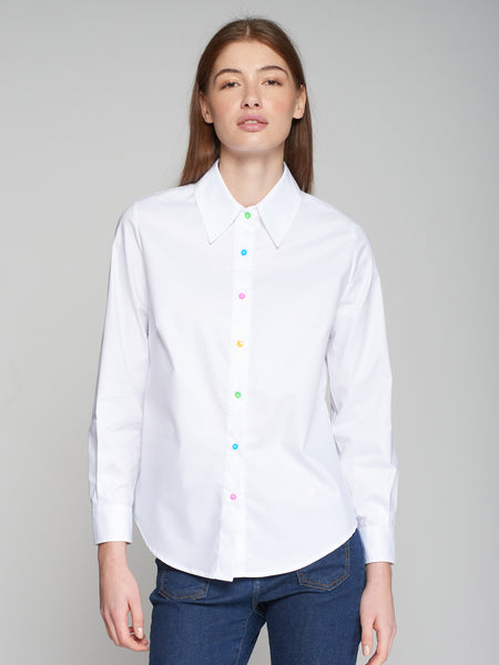 Vilagallo Cotton Multi Button Shirt