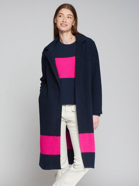 Vilagallo Pink Stripe Coat