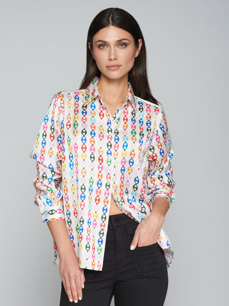 Vilagallo Chain Print Shirt