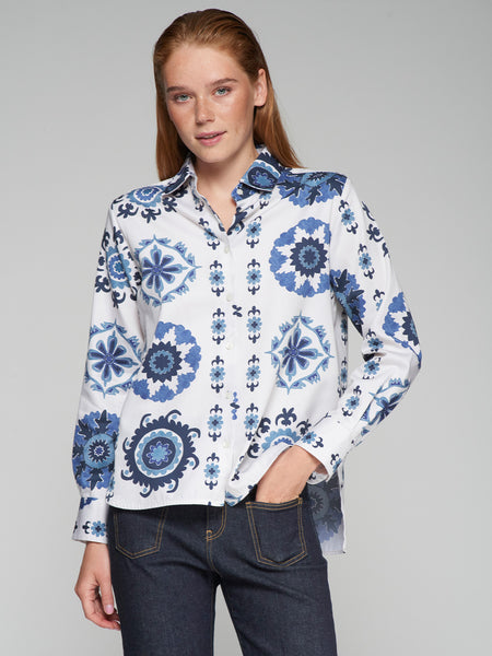 Vilagallo Suzani Floral Shirt