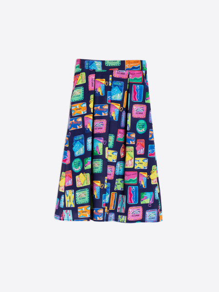 Vilagallo Sardine Print Skirt