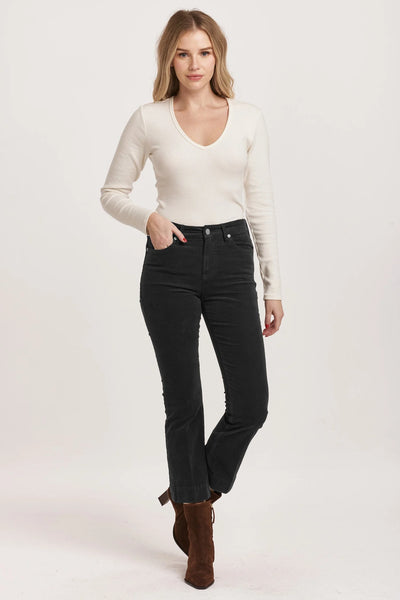 Dear John Jeanne Cropped Flare Corduroy Pants