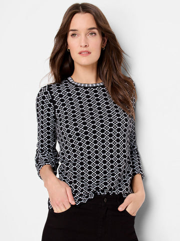 NIC+ZOE Geo Reversible Sweater