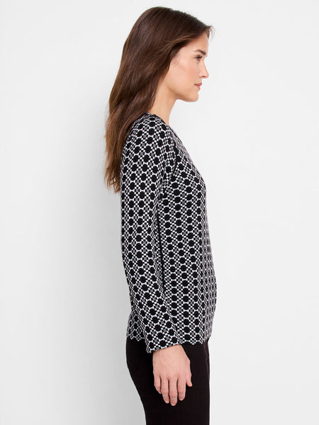 NIC+ZOE Geo Reversible Sweater