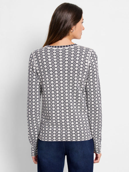 NIC+ZOE Geo Reversible Sweater Tee