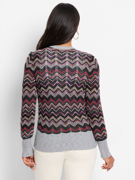 NIC+ZOE Zig Zag Cardigan