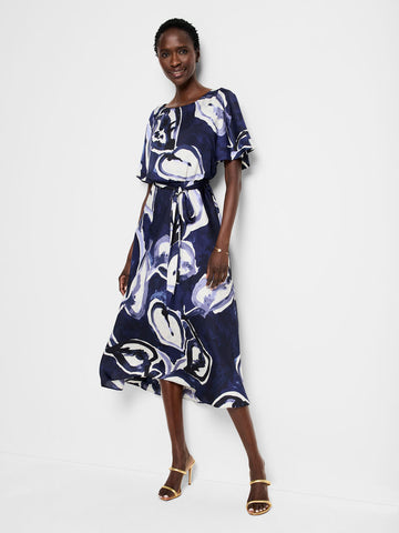 NIC+ZOE Watercolor Vines Jeni Dress