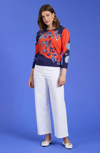 Tyler Boe Julianne Floral Print Sweater