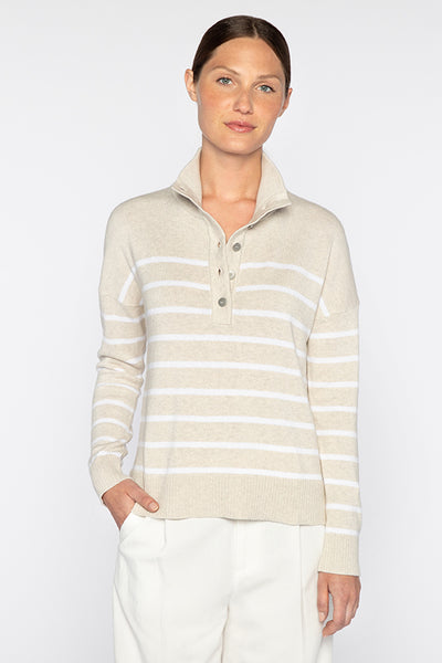 Kinross Stripe Polo Sweater