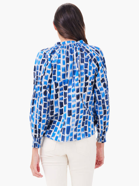 NIC+ZOE Brushstroke Blues Top