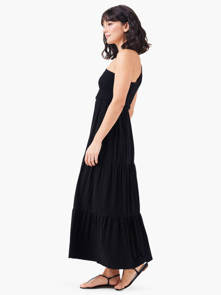 NIC+ZOE NZT One Shoulder Smocked Dress