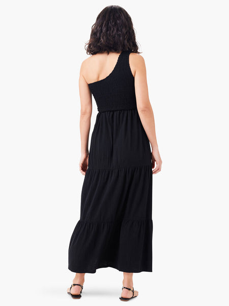 NIC+ZOE NZT One Shoulder Smocked Dress