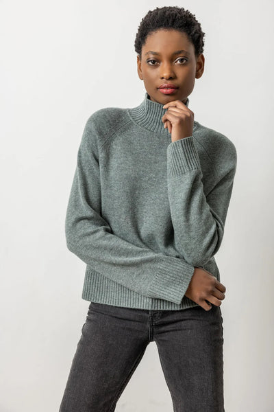 Lilla P Full Sleeve Turtleneck Sweater