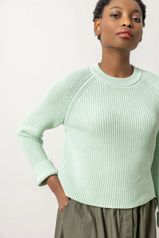 Lilla P Zip Back Raglan Sweater