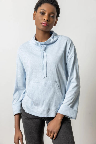 Lilla P Drawstring Neck Pullover