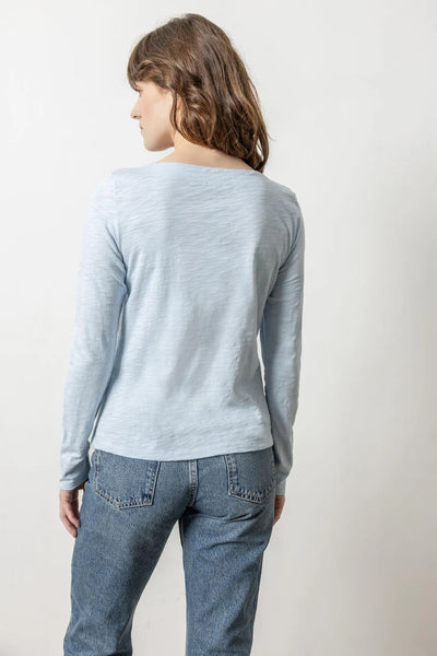 Lilla P Long Sleeve Seamed Boatneck