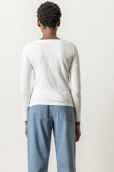 Lilla P Long Sleeve Seamed Boatneck