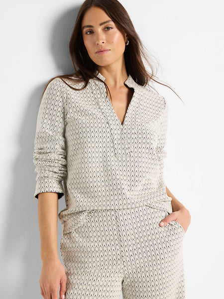 NIC+ZOE Subtle Swirl Knit Top