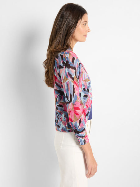 NIC+ZOE Firework Foliage Bolero Cardigan