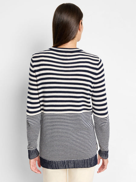 NIC+ZOE Cotton Cashmere Striped Sweater