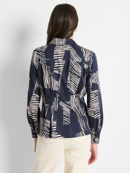 NIC+ZOE Zebra Stripe Shirt