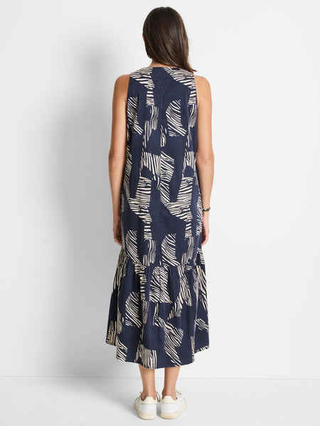 NIC+ZOE Zebra Stripe Cece Dress