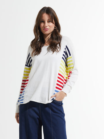 Side Stripe Sweater