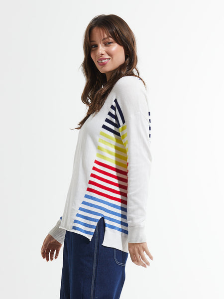 Side Stripe Sweater