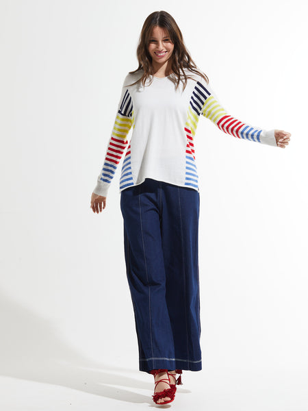 Side Stripe Sweater