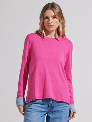 Colorblock Cuff Sweater