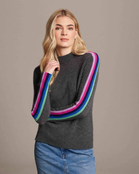 Cashmere Tilly Stripe Crew