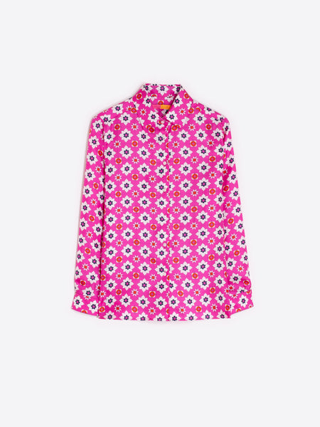 Vilagallo Geometric Flower Shirt