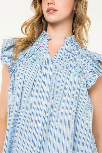 Sleeveless Stripe Top